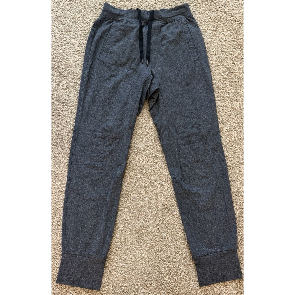 Lululemon City Joggers Mens Gray Sweat Pants Tapered Cuff Stretch Size M/L *Read